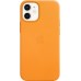 Чехол iPhone 12 mini Leather Case with MagSafe - California Poppy