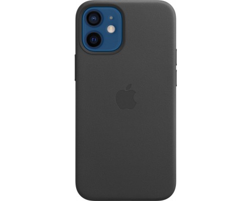 Чехол iPhone 12 mini Leather Case with MagSafe - Black