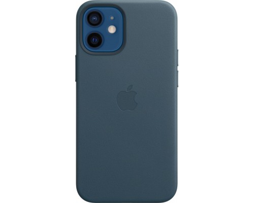 Чехол iPhone 12 mini Leather Case with MagSafe - Baltic Blue