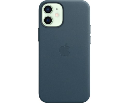 Чехол iPhone 12 mini Leather Case with MagSafe - Baltic Blue