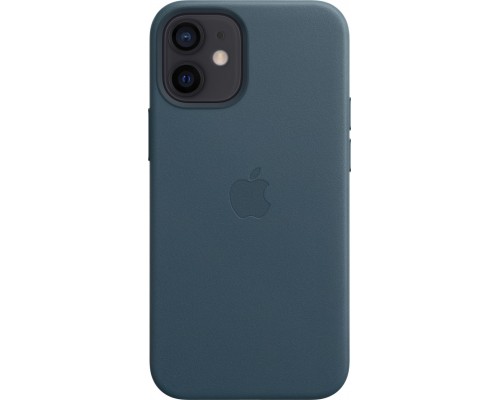 Чехол iPhone 12 mini Leather Case with MagSafe - Baltic Blue