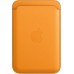 Чехол iPhone Leather Wallet with MagSafe - California Poppy