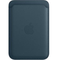 Чехол iPhone Leather Wallet with MagSafe - Baltic Blue                                                                                                                                                                                                    