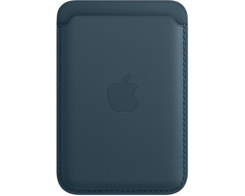 Чехол iPhone Leather Wallet with MagSafe - Baltic Blue