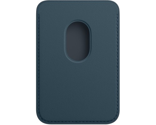 Чехол iPhone Leather Wallet with MagSafe - Baltic Blue