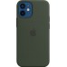 Чехол iPhone 12 mini Silicone Case with MagSafe - Cypress Green