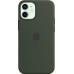 Чехол iPhone 12 mini Silicone Case with MagSafe - Cypress Green