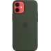 Чехол iPhone 12 mini Silicone Case with MagSafe - Cypress Green