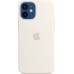 Чехол iPhone 12 mini Silicone Case with MagSafe - White