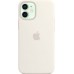 Чехол iPhone 12 mini Silicone Case with MagSafe - White