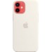 Чехол iPhone 12 mini Silicone Case with MagSafe - White