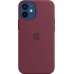 Чехол iPhone 12 mini Silicone Case with MagSafe - Plum