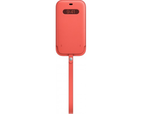 Чехол iPhone 12 Pro Max Leather Sleeve with MagSafe - Pink Citrus