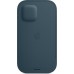 Чехол iPhone 12 | 12 Pro Leather Sleeve with MagSafe - Baltic Blue