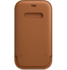 Чехол iPhone 12 | 12 Pro Leather Sleeve with MagSafe - Saddle Brown                                                                                                                                                                                       