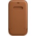 Чехол iPhone 12 | 12 Pro Leather Sleeve with MagSafe - Saddle Brown