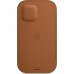 Чехол iPhone 12 | 12 Pro Leather Sleeve with MagSafe - Saddle Brown