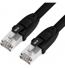 Патчкорд GCR  PROF кат.8 ethernet  50.0m F/FTP,  RJ45, CU, 26 AWG, литой, прямой, черный, экранированные коннекторы, GCR-52355                                                                                                                            