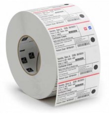 Этикетка полиэстровая Label, Paper, 57x19mm; Thermal Transfer, Z-Select 2000T, Coated, Permanent Adhesive, 25mm Core, Perforation (3315 labels per roll)                                                                                                  