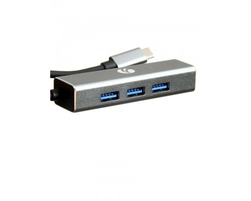 Кабель-концентратор USB 3.1 Type-Cm -- 4 port USB3.0(f)  Aluminum Shell VCOM DH310A
