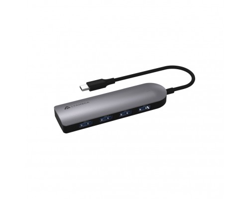 Разветвитель Type-C USB 3.0 *4  Hub Lyambda Slim LC113 Gray