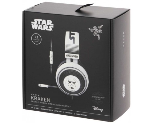 Гарнитура Razer Kraken - Multi-Platform Wired Gaming Headset - Stormtrooper Ed. -FRML Packaging