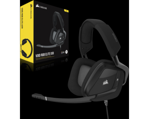 Игровая гарнитура  Corsair Gaming™ VOID RGB ELITE USB Premium Gaming Headset with 7.1 Surround Sound, Carbon