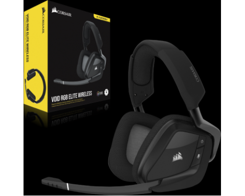 Игровая гарнитура  Corsair Gaming™ VOID RGB ELITE Wireless Premium Gaming Headset with 7.1 Surround Sound, Carbon