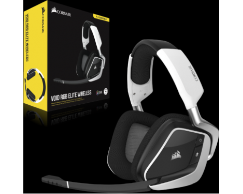 Игровая гарнитура  Corsair Gaming™ VOID RGB ELITE Wireless Premium Gaming Headset with 7.1 Surround Sound, White