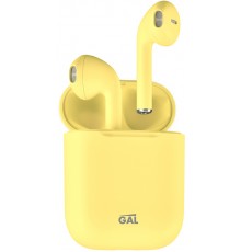 Наушники беспроводные GAL TW-3500, цвет желтый матовый                                                                                                                                                                                                    