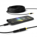 Удлинитель аудио Greenconnect  20.0m jack 3,5mm/jack 3,5mm черный, желтая окантовка, ультрагибкий, 28AWG, M/F, Premium GCR-STM1114-20.0m, экран, стерео