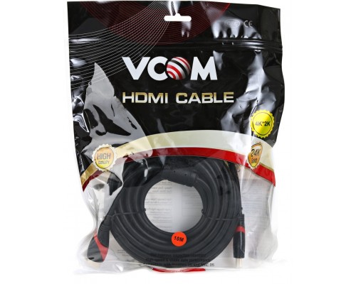 Кабель HDMI 19M/M ver. 2.0, 2 фильтра, 10m VCOM CG525D-R-10.0