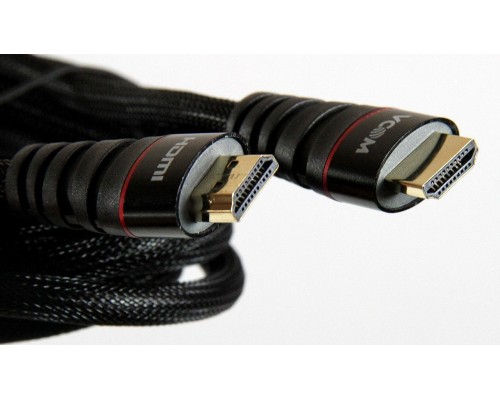 Кабель HDMI 19M/M ver. 2.0 черные коннекторы, 3m VCOM CG526S-B-3M Blister