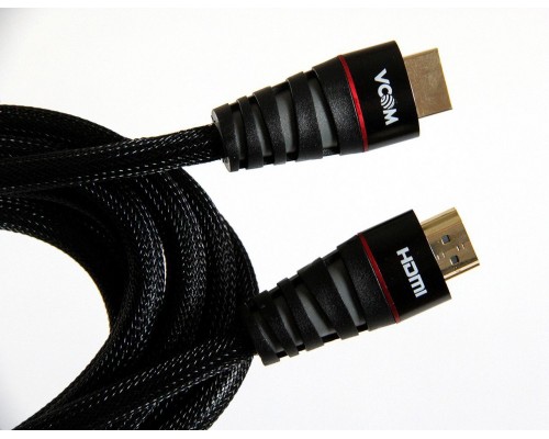 Кабель HDMI 19M/M ver. 2.0 черные коннекторы, 3m VCOM CG526S-B-3M Blister