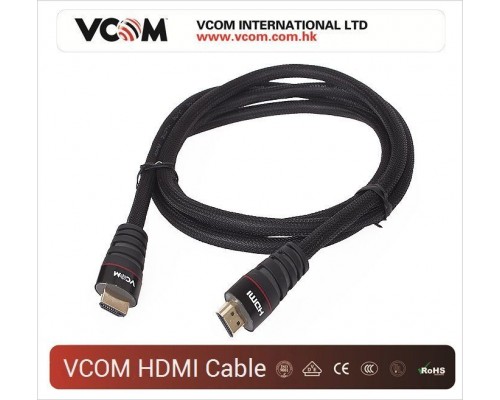 Кабель HDMI 19M/M ver. 2.0 черные коннекторы, 3m VCOM CG526S-B-3M Blister