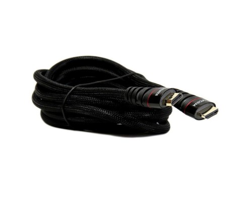 Кабель HDMI 19M/M ver. 2.0 черные коннекторы, 3m VCOM CG526S-B-3M Blister