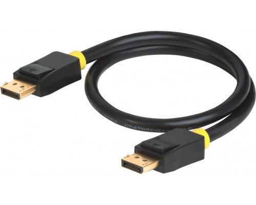 Кабель Greenconnect  2.0m DisplayPort v1.2, 20M/20M, черный, 28/28 AWG, GCR-DP2DP-2.0m