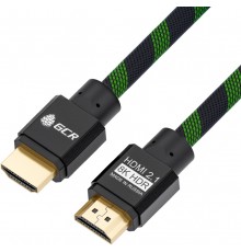 Кабель Greenconnect  HDMI 2.1, 8K 60Hz, 4K 144Hz, 1.0m , динамический HDR 4:4:4, Ultra HD, 48.0 Гбит/с, тройное экранирование, ферритовые фильтры, GCR-51833                                                                                              