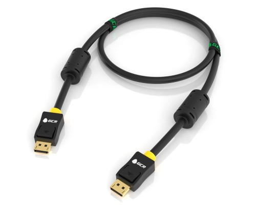 Кабель GCR PROF 2.0m DisplayPort v1.4, 8 K 60Hz, 4 K 165Hz, 20M/20M, черный, ферритовые кольца, 28/28 AWG, GCR-51916