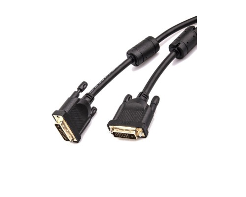 Кабель DVI (24+1) M/M  5m, 2 фильтра Aopen/Qust ACG442GD-5M