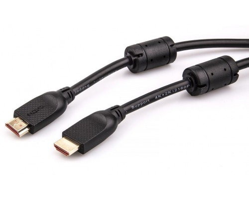 Кабель HDMI 19M/M ver 2.0, 5М,2 фильтра, Aopen/Qust ACG517D-5M