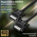 Кабель Greenconnect  DVI-D 4.0m, черный, OD 8.5mm, 28/28 AWG, DVI/DVI, 25M/25M, GCR-DM2DMC-4.0m, двойной экран