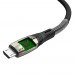 Кабель GCR  1.7m MicroUSB series MERCEDES & SPRING, BLACK, для зарядки, NO Sync data, 22 AWG. GCR-51961