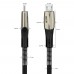 Кабель GCR  1.7m MicroUSB series MERCEDES & SPRING, BLACK, для зарядки, NO Sync data, 22 AWG. GCR-51961