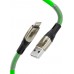 Кабель Greenconnect  1.2m для iPod, iPhone, iPad series MERCEDES & SPRING, GREEN, для зарядки, NO Sync data, 22 AWG, GCR-52079