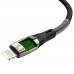 Кабель GCR  1.2m для iPod, iPhone, iPad series MERCEDES & SPRING, BLACK, для зарядки, NO Sync data, 22 AWG, GCR-52119