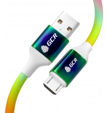 Кабель 3A 0.9m MicroUSB быстрая зарядка, GRADIENT, 28/22 AWG, GCR-52228                                                                                                                                                                                   