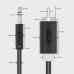 Кабель-переходник Greenconnect аудио 20.0m jack 3,5mm / 2 х RCA , черный, M/M, GCR-51731