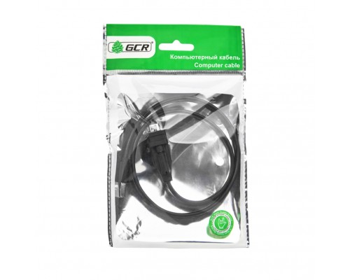 Конвертер-переходник Greenconnect 2.0m плоский, черный, 28/26 AWG, USB 2.0 AM / DB9 RS-232 PROF GCR-UOC5M-BCG-2.0m, чипсет PL2303RA