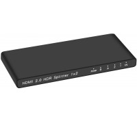 Разветвитель Greenconnect  HDMI v2.0, 1x2, 4Kx2K 60Hz / 1080p / 3D, 4:4:4, ультратонкий корпус, серия Greenline, GL-VK2                                                                                                                                   
